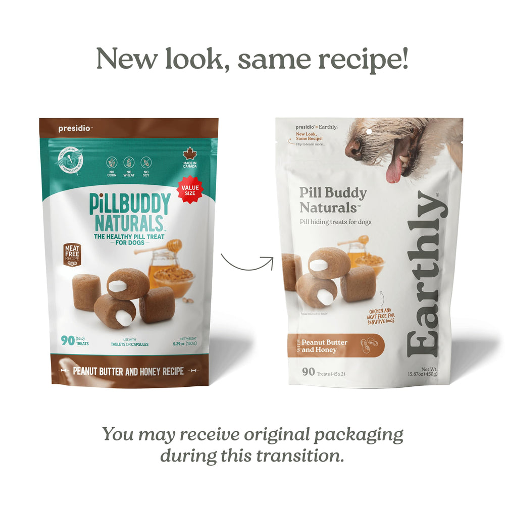 Presidio Earthly Pill Buddy Naturals chicken-free recipe supports sensitivity-friendly med hiding
