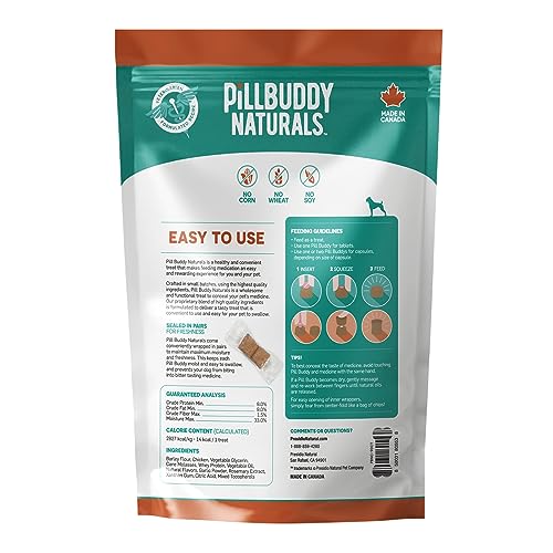 Presidio Earthly Pill Buddy Naturals pill-pocket mold demonstrates pill-wrapping for any pill size.