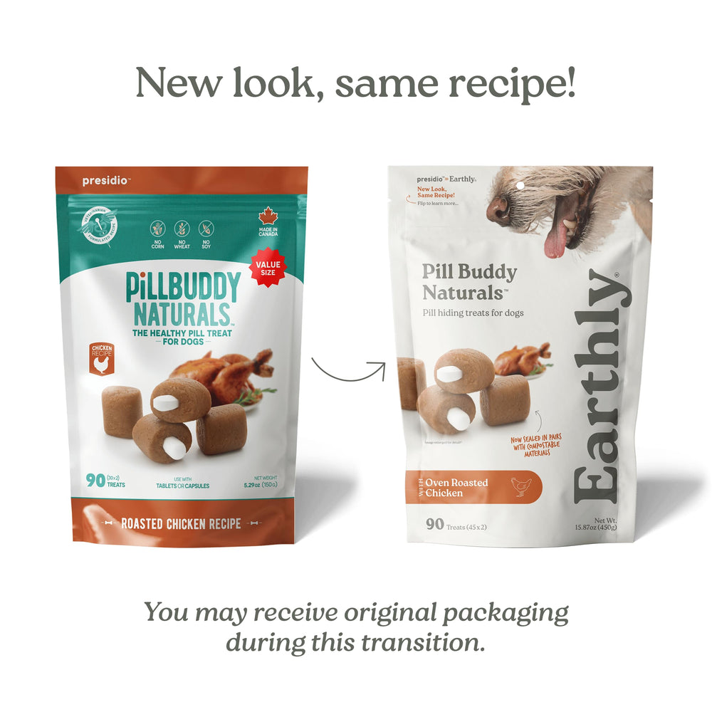 Presidio Earthly Pill Buddy Naturals soft texture mold emphasizes smooth pill concealment.