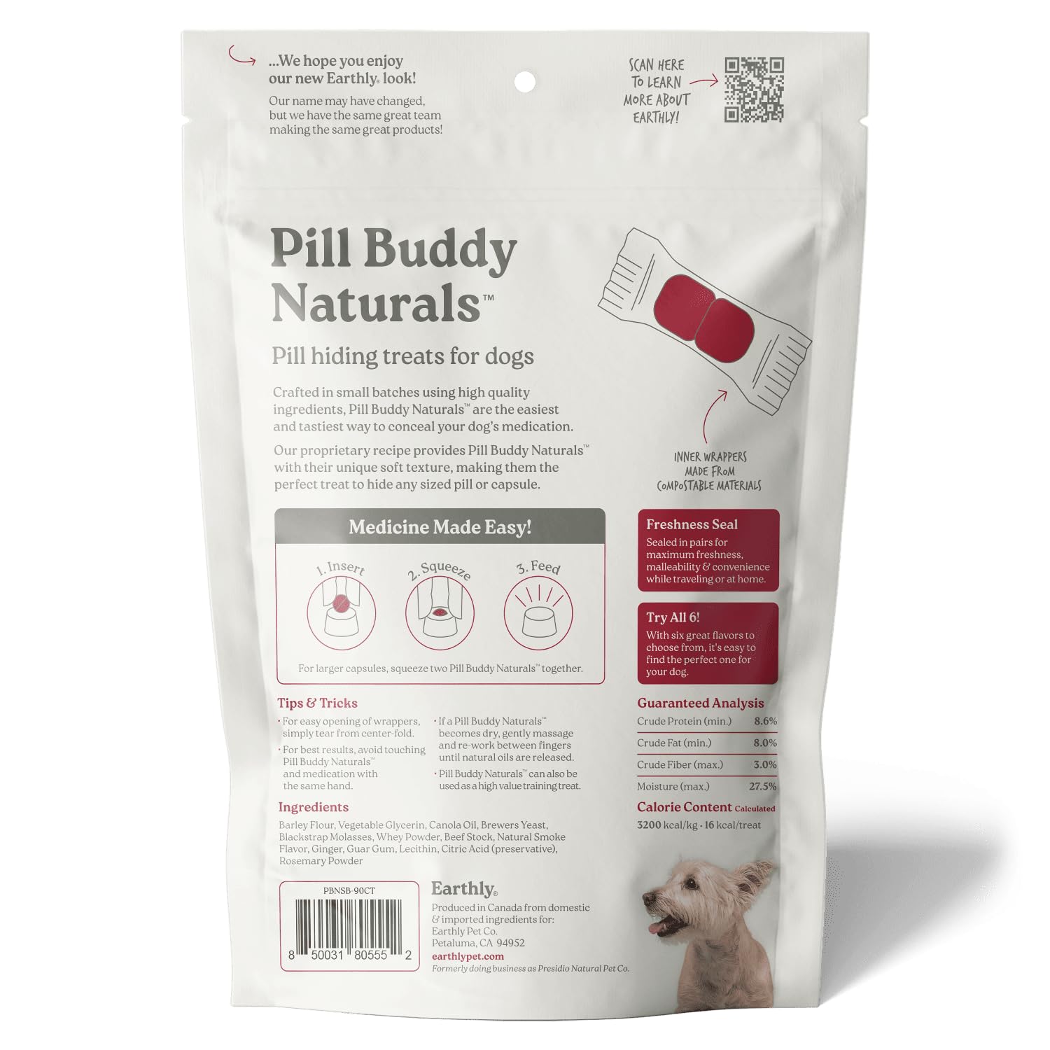 Presidio Earthly Pill Buddy Naturals travel-friendly pocket use
