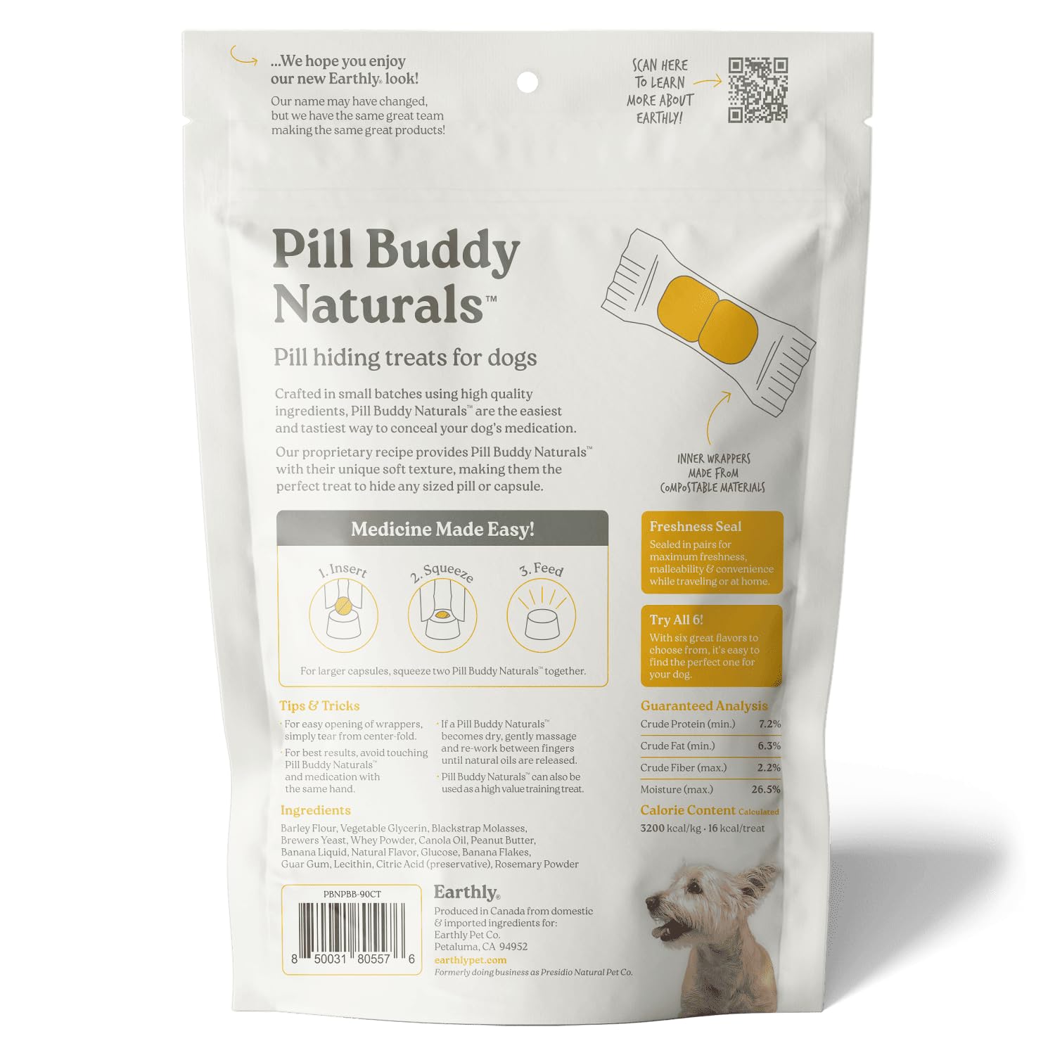 Presidio Pill Buddy training reward visually engaging during dog training scenario