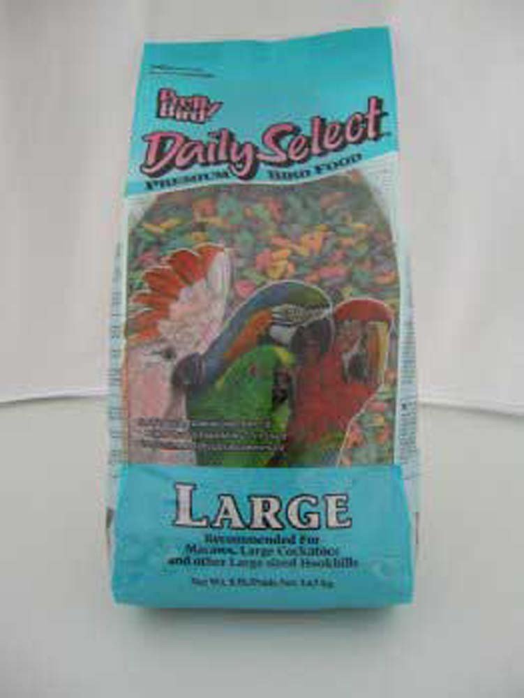 Pretty Bird Daily Select Premium Bird Food for large cockatoos and macaws—balanced nutrition