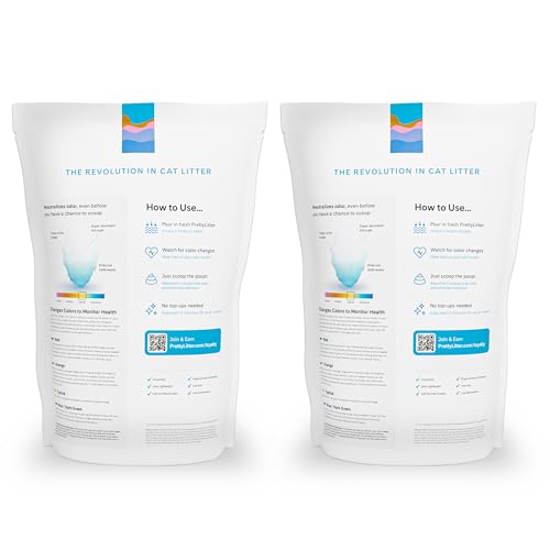 PrettyLitter color-change crystals highlight urine changes for proactive health awareness.
