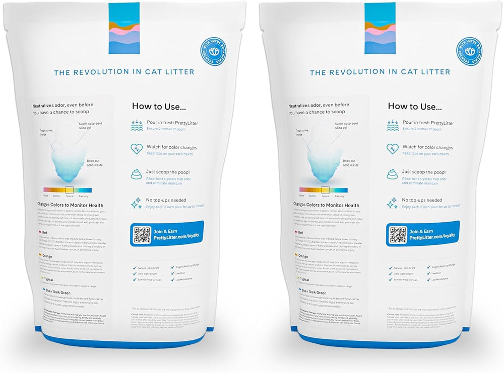 PrettyLitter lightweight litter packaging highlights easy handling