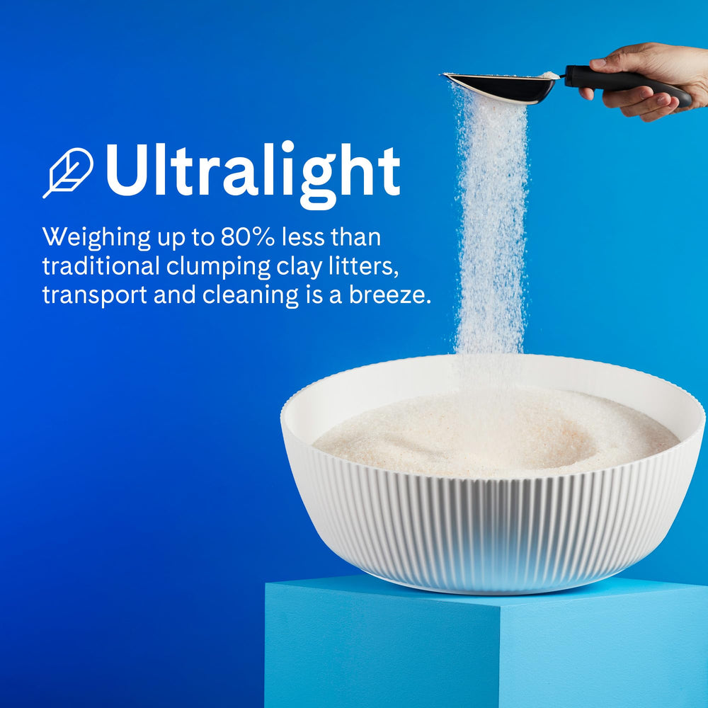 PrettyLitter advanced odor-control keeps rooms fresher between scoops.