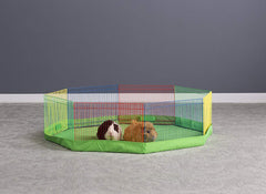 Prevue Hendryx playpen colorful-walls enhance visibility during play