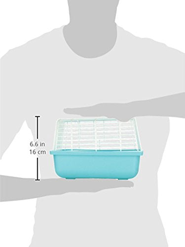 PH Prevue Hendryx travel cage blue top view highlights simple, space-saving travel carrier