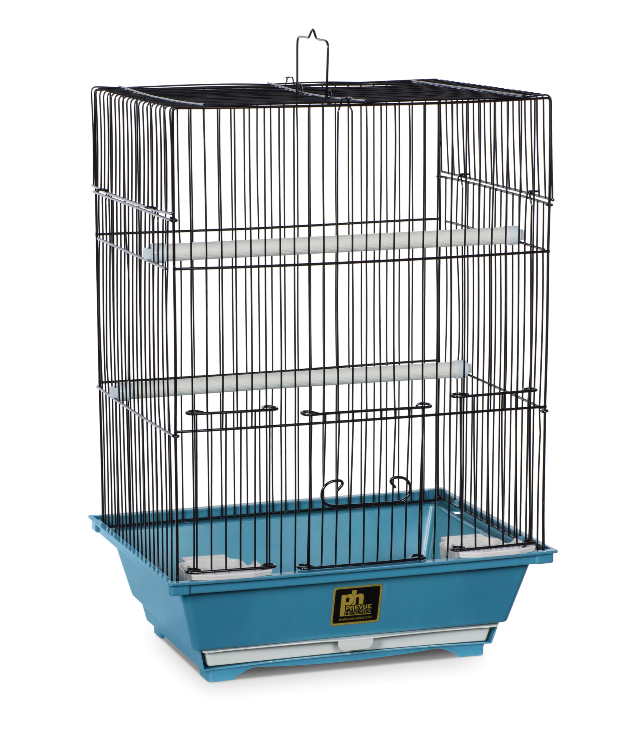 Prevue Pet Products SP50021 slate blue cage front view highlights compact travel-friendly design