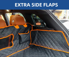 PREWERK bumper flap with suction cups guards trunk edges during entry.
