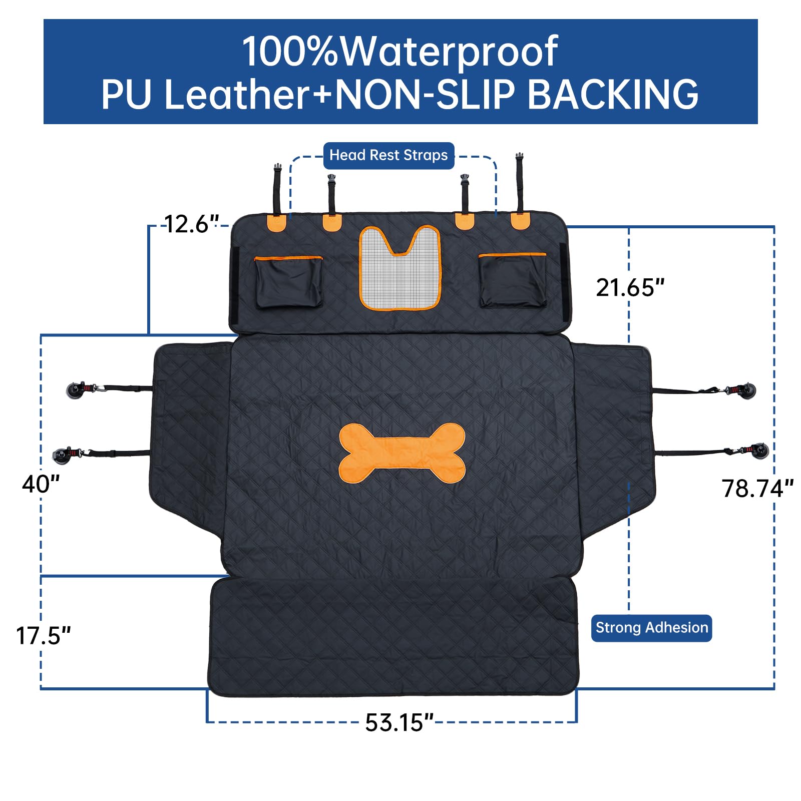 PREWERK waterproof PU leather keeps messes contained and cleanup quick.