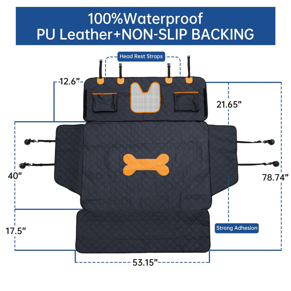 PREWERK waterproof PU leather keeps messes contained and cleanup quick.