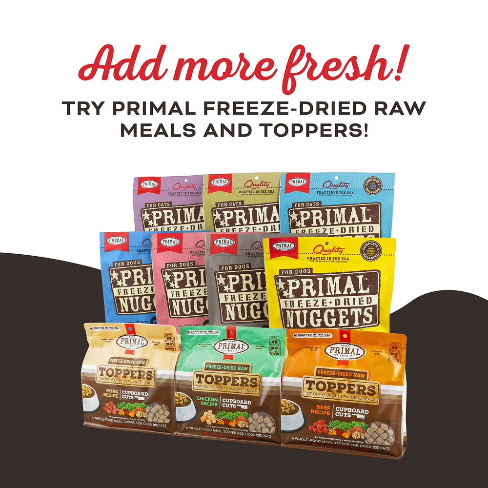 Primal Freeze Dried no artificial colors or preservatives in the ingredients.