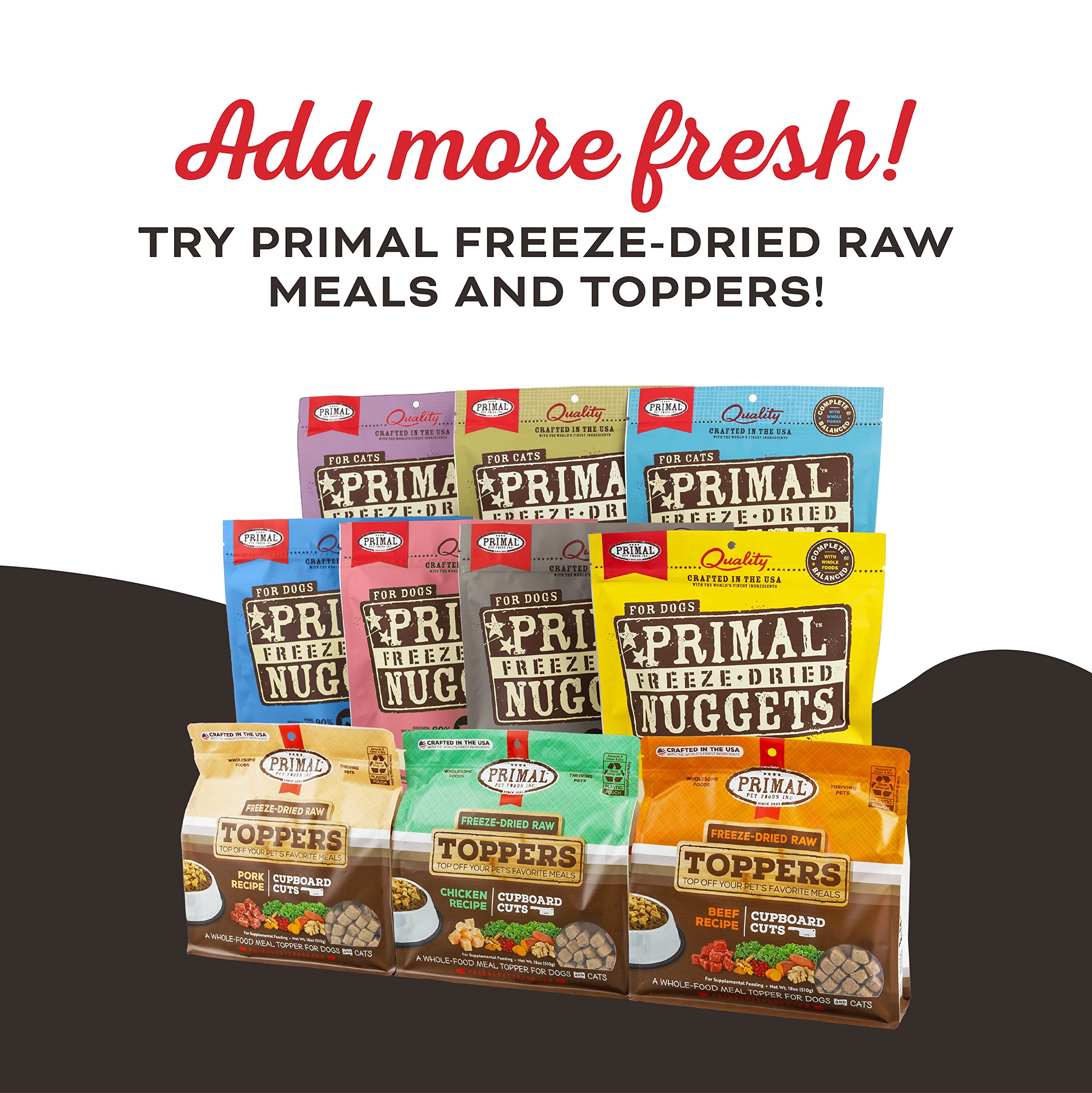 Primal Peelin' Fantastic USA-made label signals simple ingredients and USA craftsmanship
