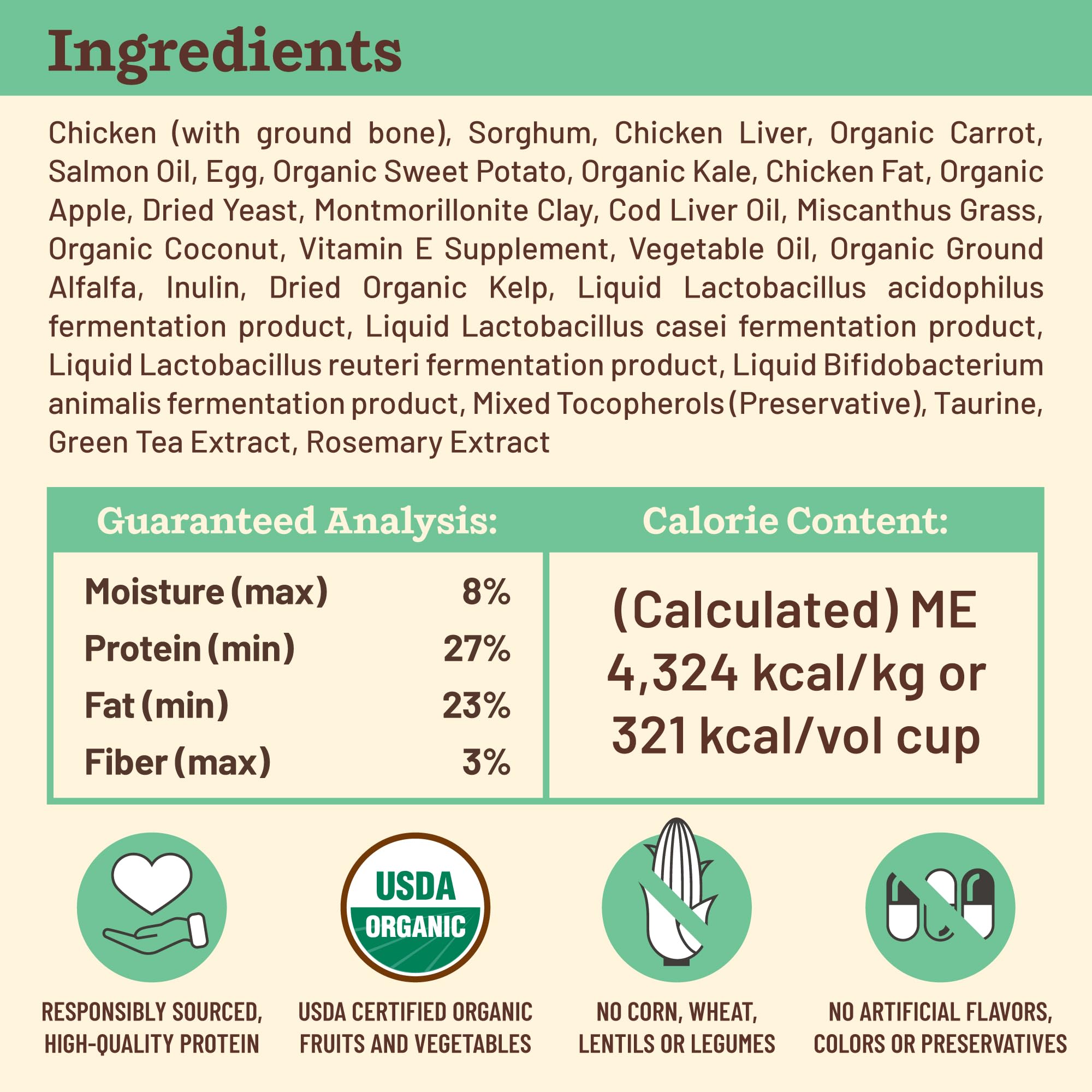 Primal Pet Foods added probiotics to support digestive health.
