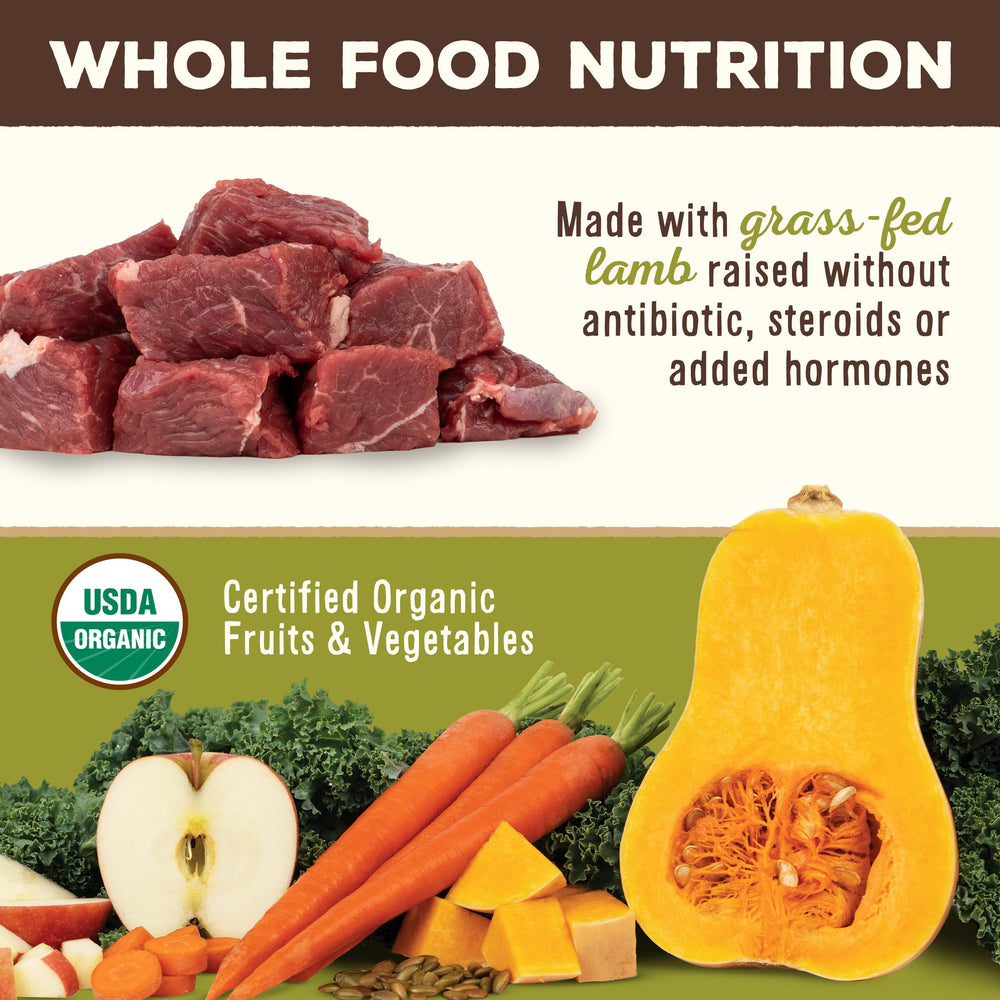 Primal grain-free lamb nuggets close-up showing wholesome ingredients.