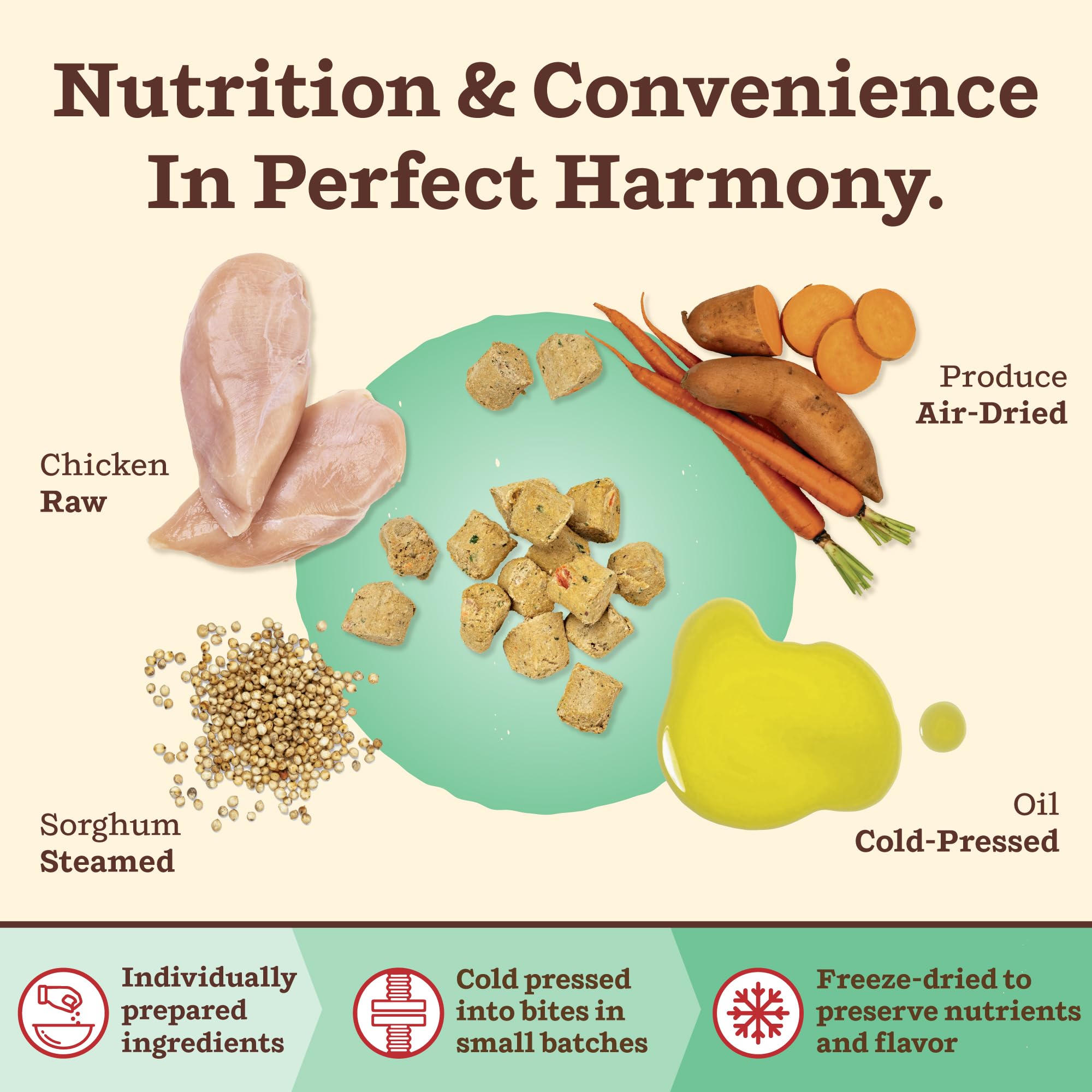 Primal Kibble in The Raw highlights carrots and kale for natural nutrition