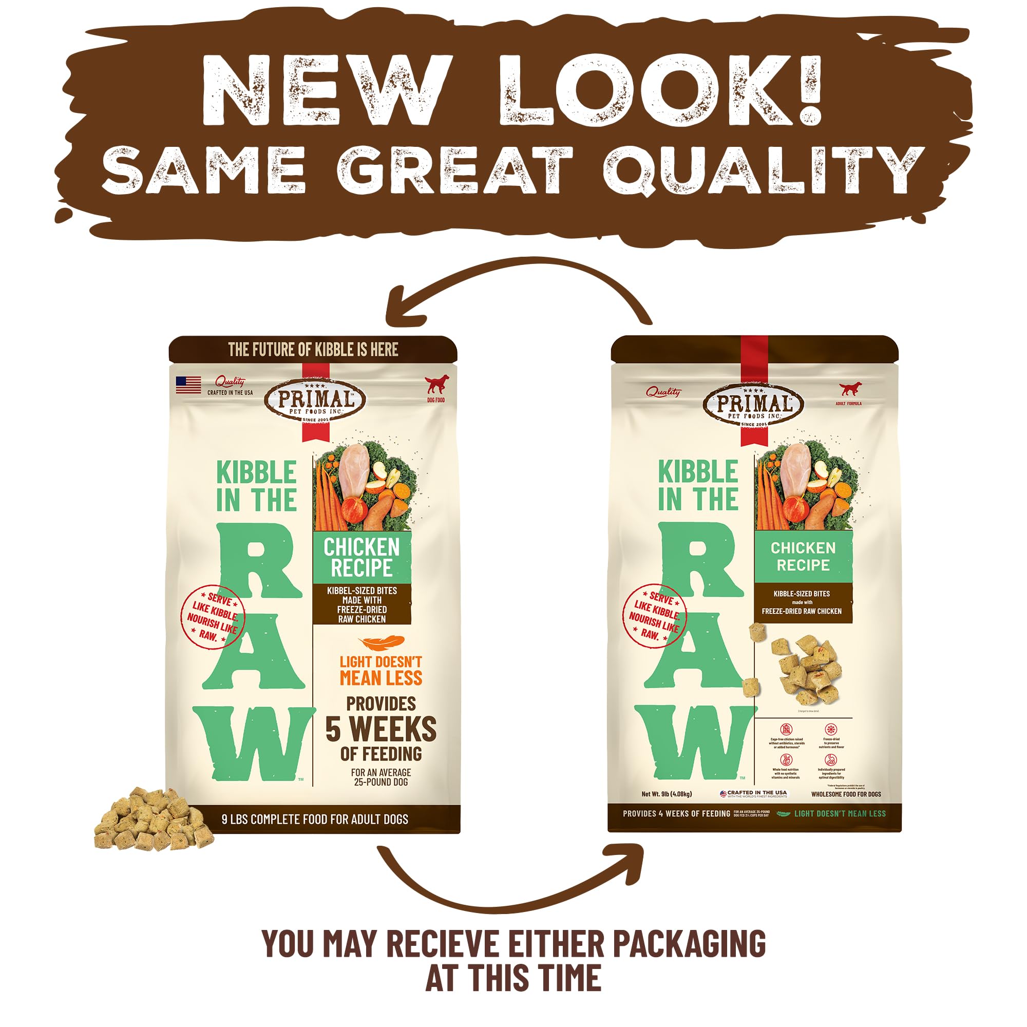 Primal Kibble in The Raw chicken recipe for lean muscles