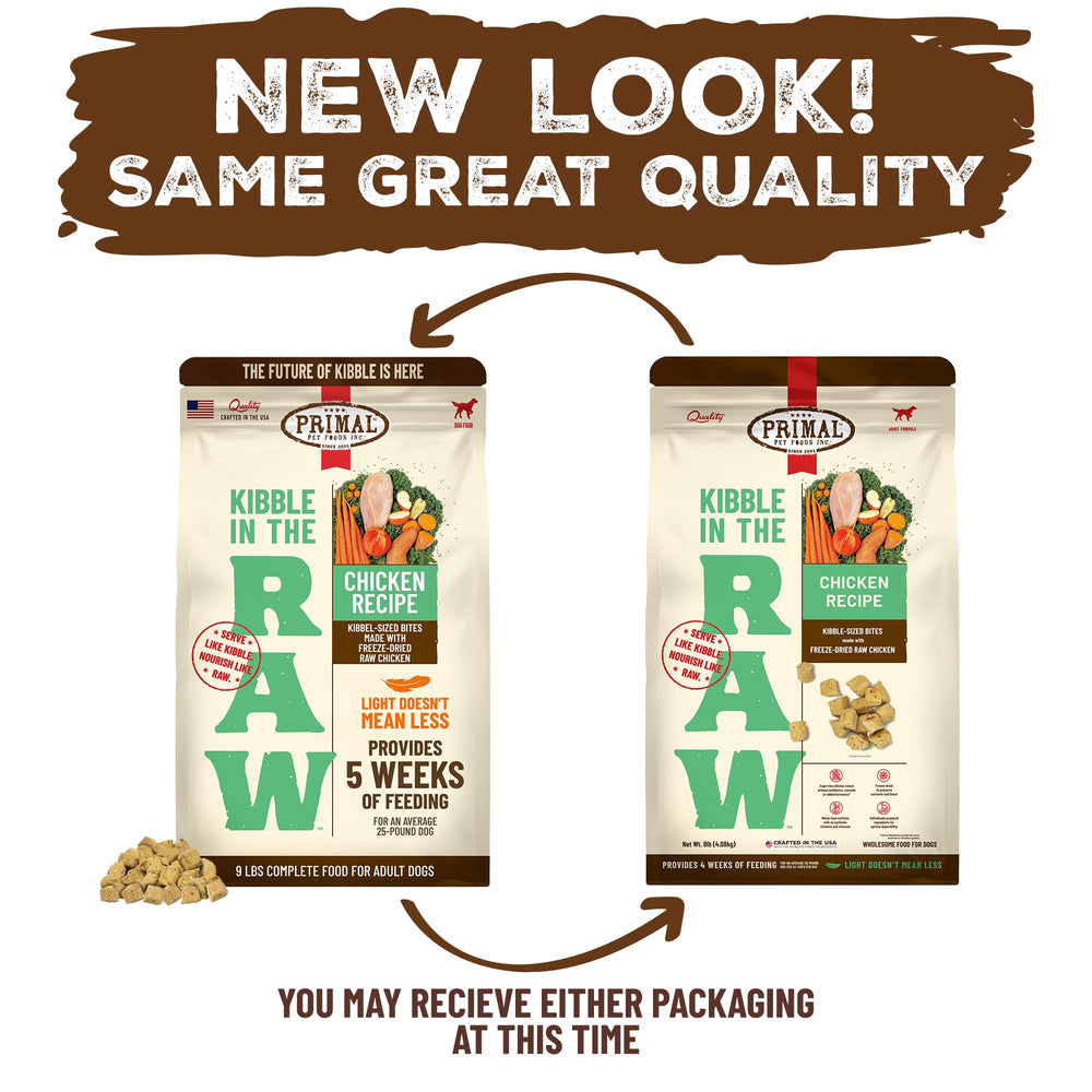 Primal Kibble in The Raw chicken recipe for lean muscles