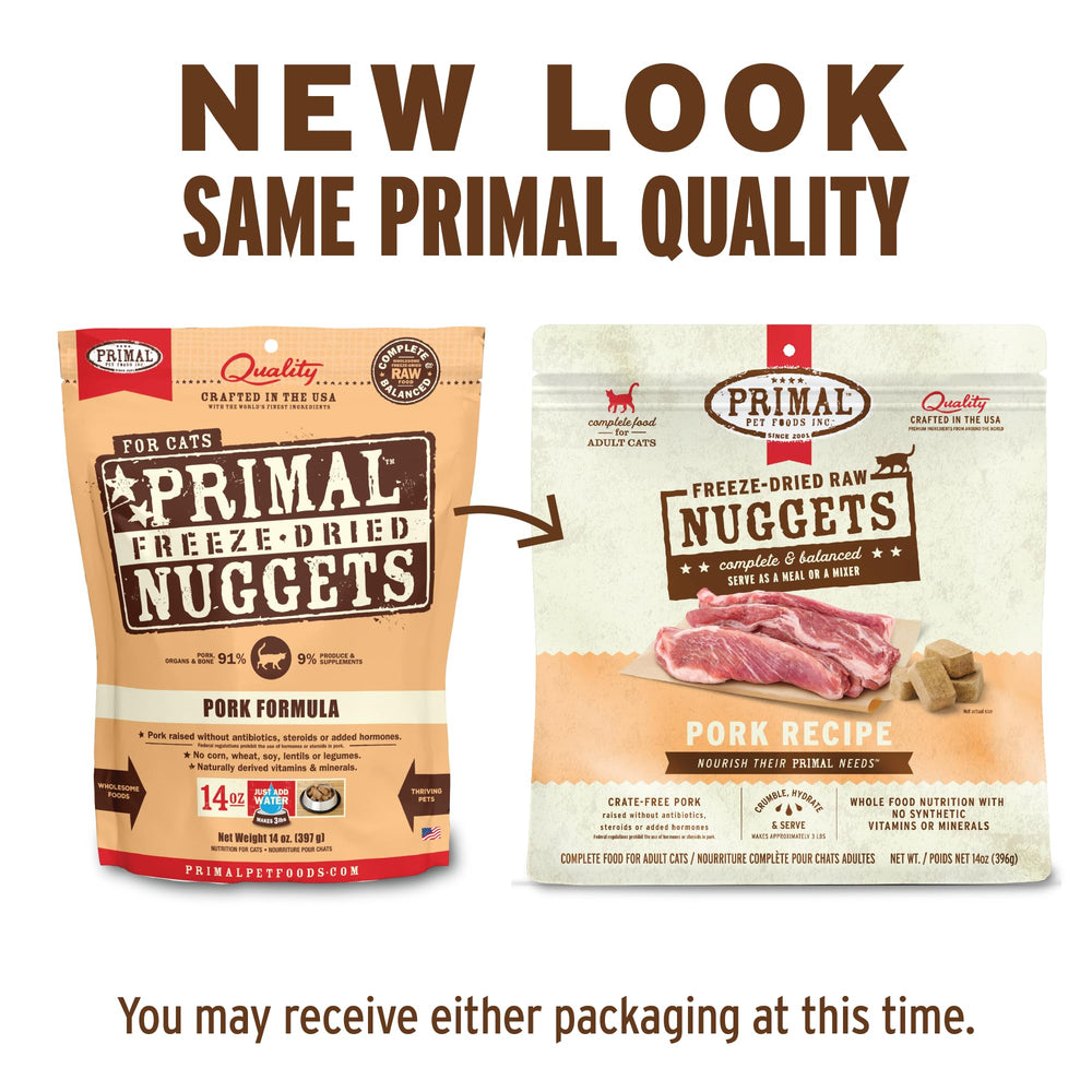 Primal Pork Nuggets serving dish ready as a meal topper.