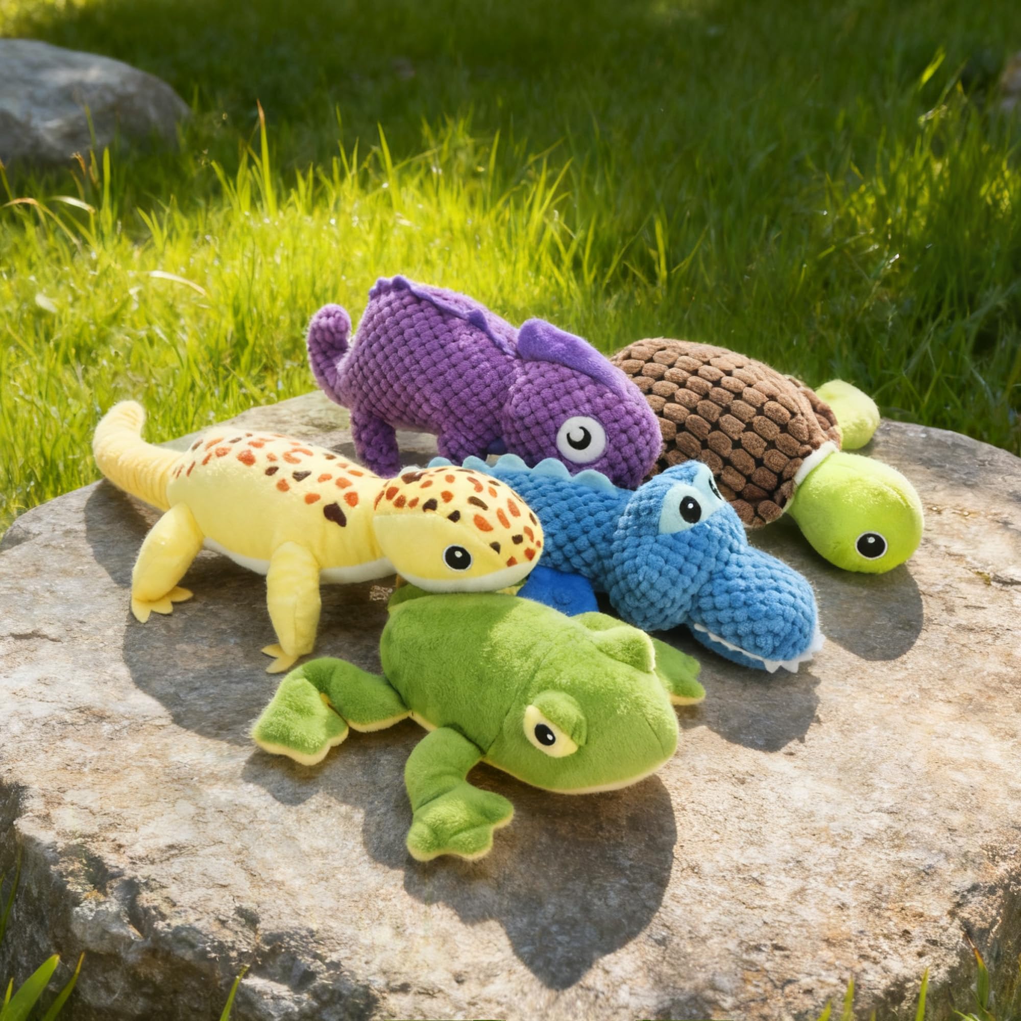 Prime Pets crinkle-squeaky toy highlight for sensory play during indoor fun.