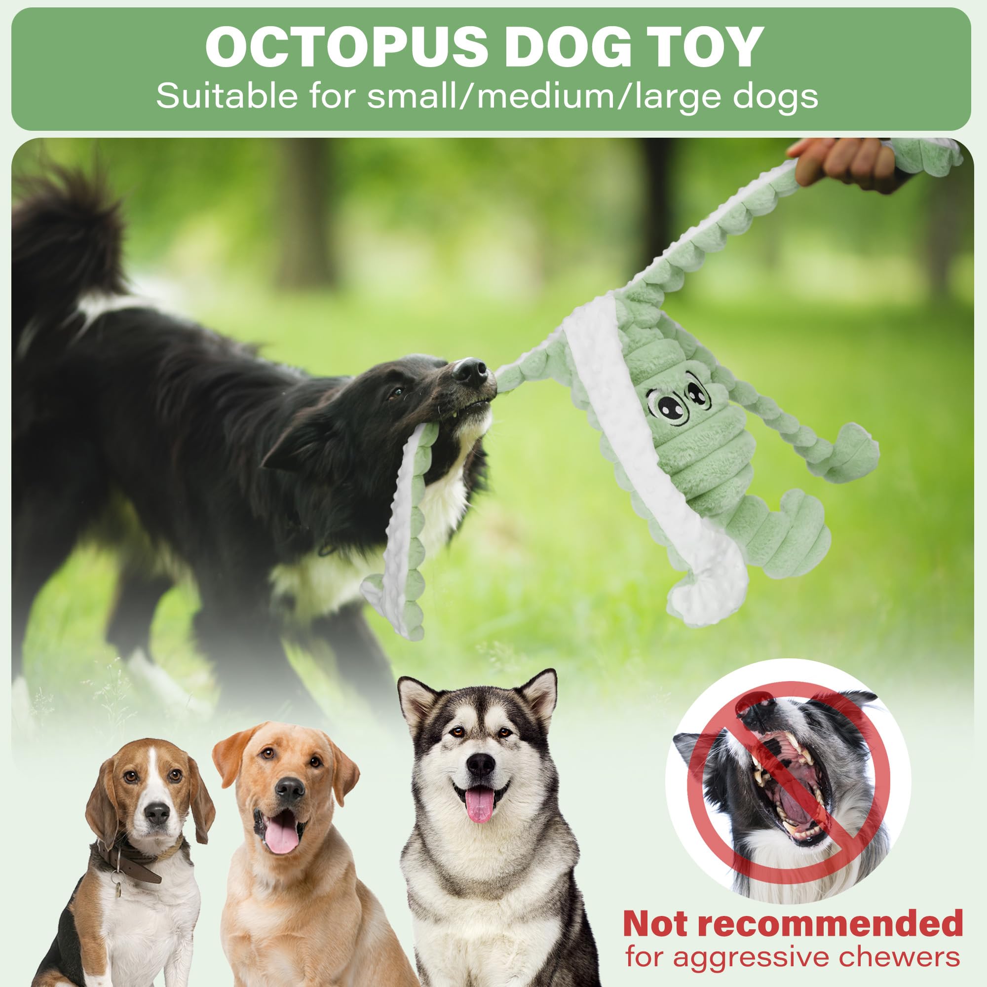 Prime Pets dog toy supports large-dog play and social or solo activities.