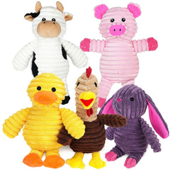 Prime Pets 5-pack yellow duck plush toy ideal for gentle play and cuddling.