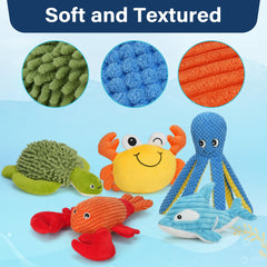 Prime Pets turtle plush toy—green, with textured surface for teeth cleaning.