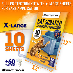 Primens 17x12 inch armrest sheets protect armrests quickly with secure pin attachment.