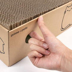 PrimePets scratcher includes organic catnip to entice playful scratching.