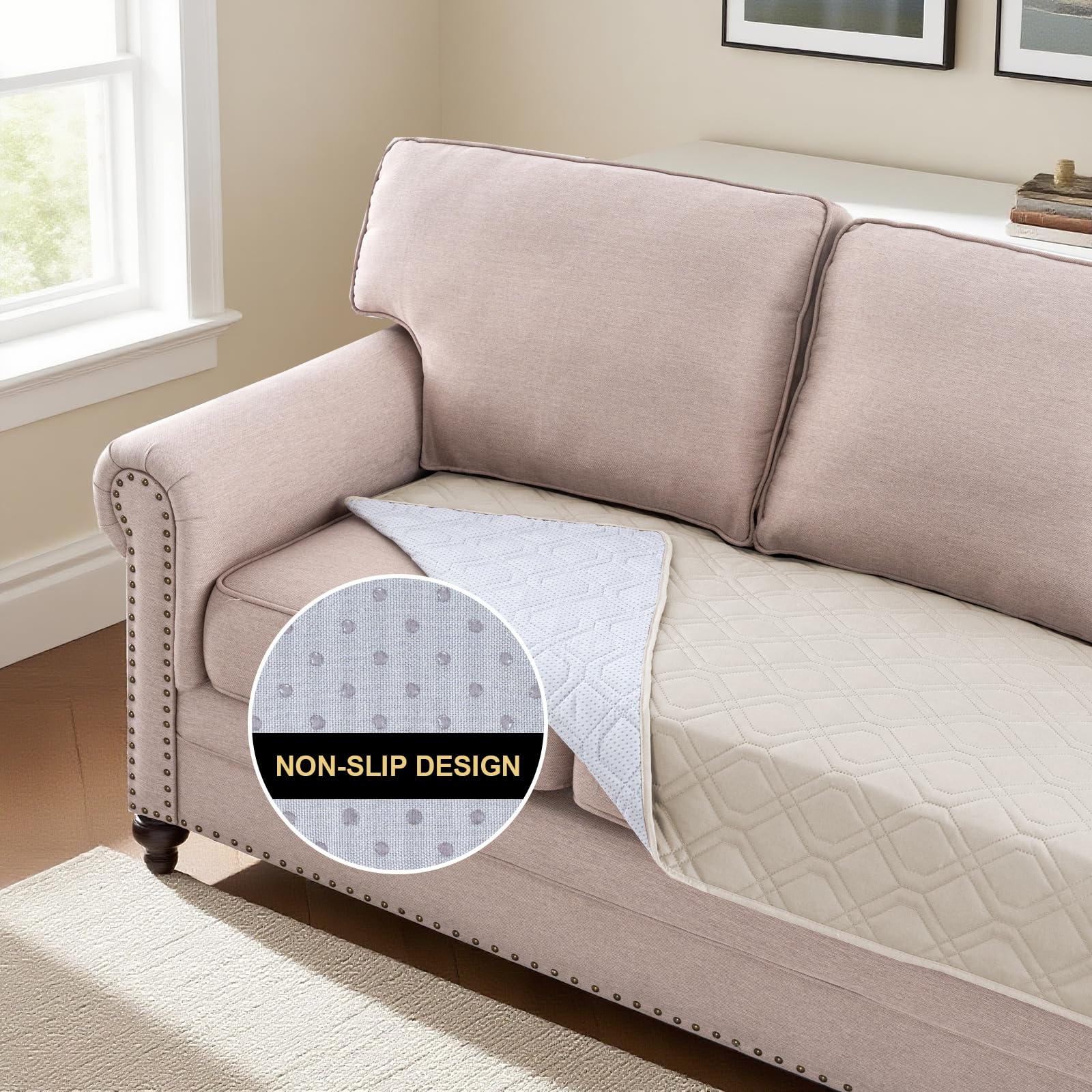 PrinceDeco 52x82 inch size fits large couches and beds