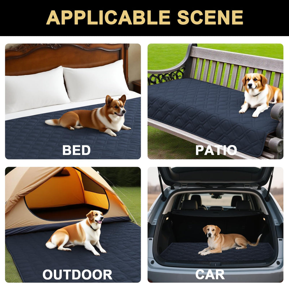 PrinceDeco five-layer dog blanket construction highlights durable cushioning.