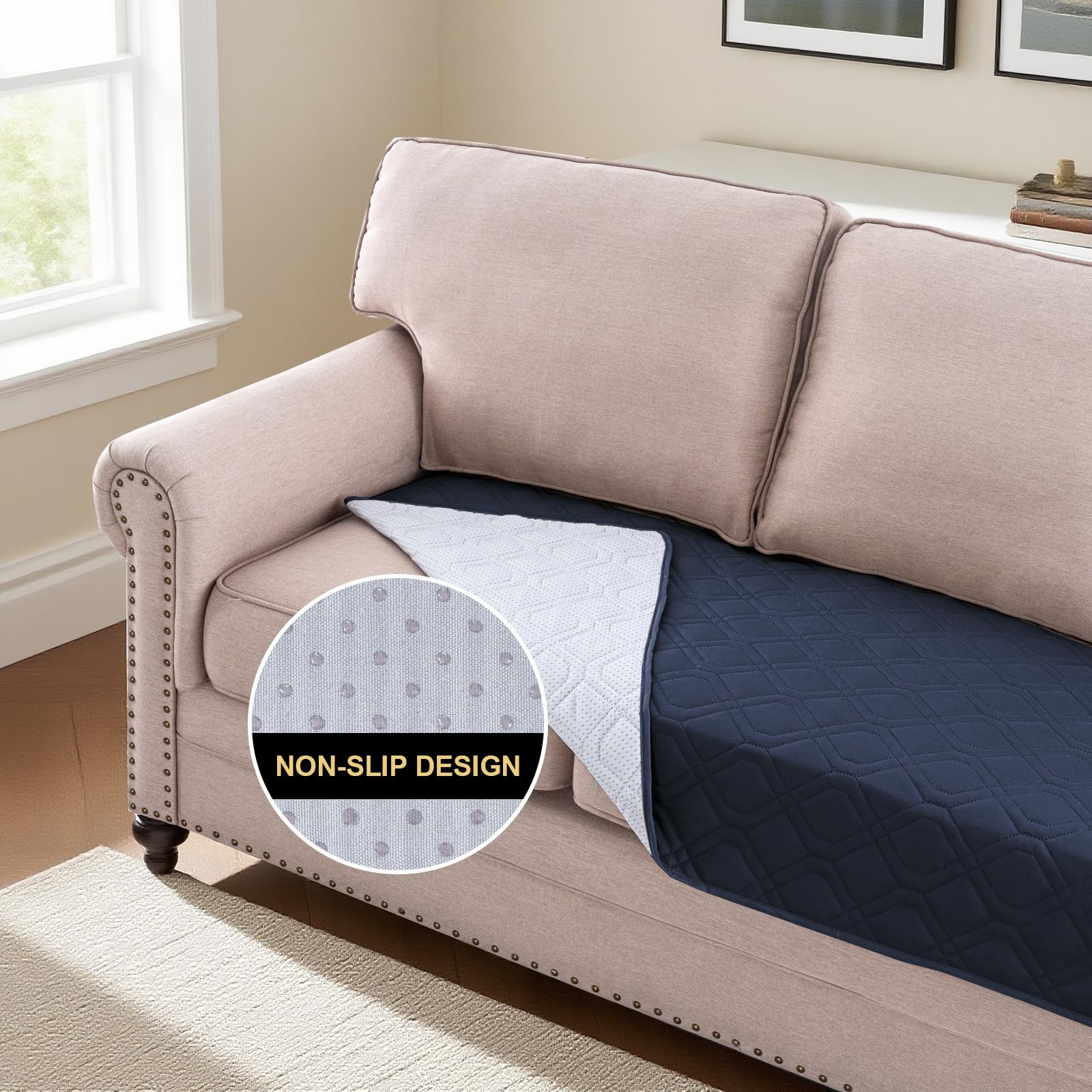 PrinceDeco spill-repellent surface provides defense against accidental liquids.