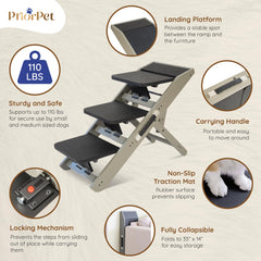 PRIORPET birchwood-construction-ramp highlights sturdy, natural finish in home.