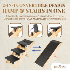 PRIORPET dog ramp-foldable-design portable setup for home use and travel.
