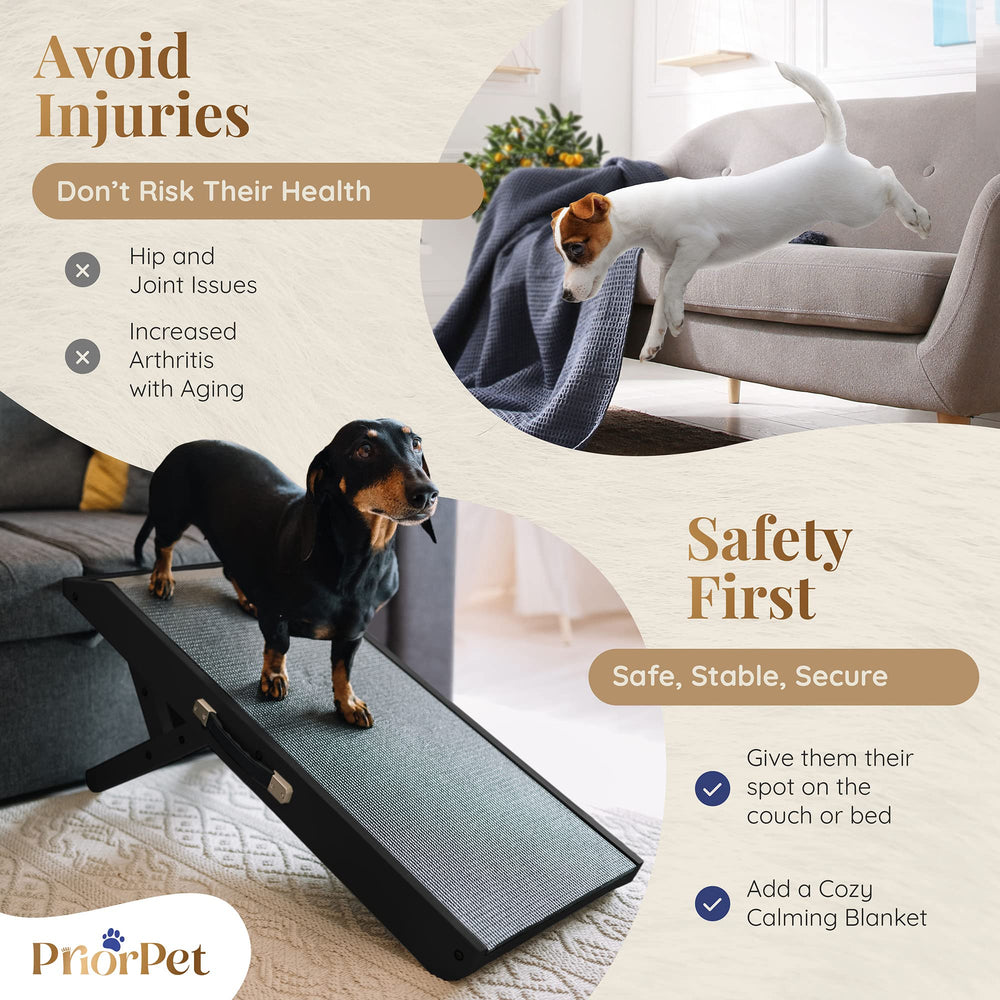 Priorpet landing deck connects seamlessly to couches for safe, comfortable access