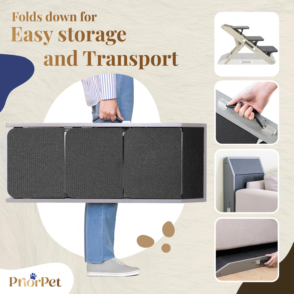 PRIORPET landing-platform-connects design improves access to elevated surfaces.