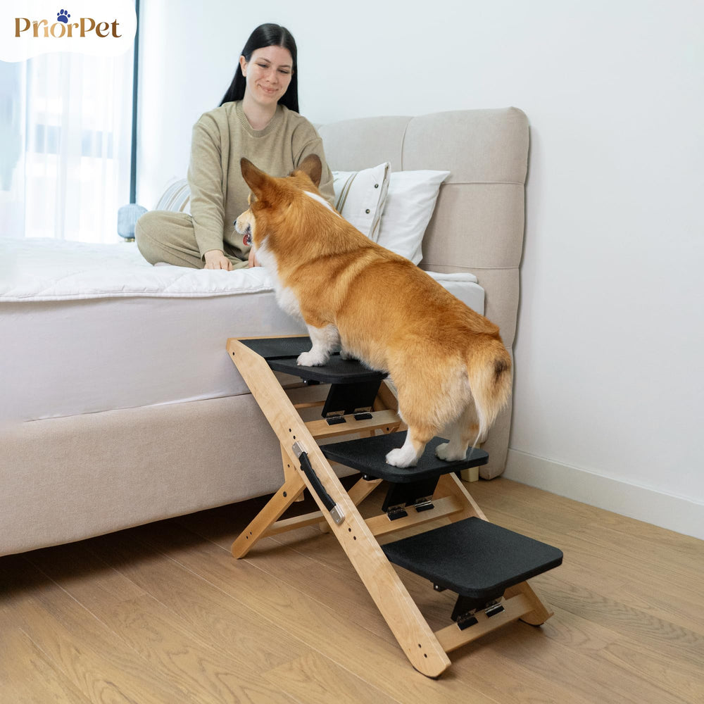 PRIORPET 2-in-1-design doubles as steps for bed and couch.