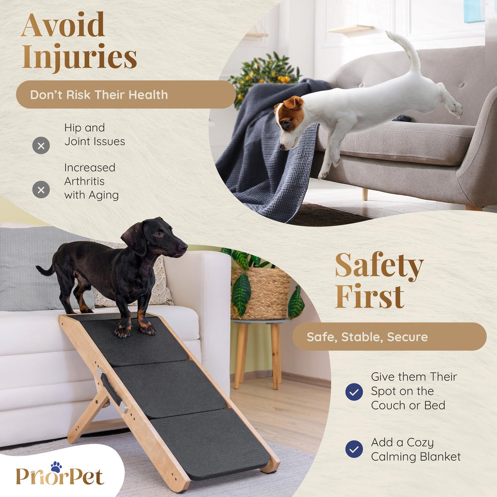 PRIORPET supports-up-to-200lbs suitable for small and large dogs.