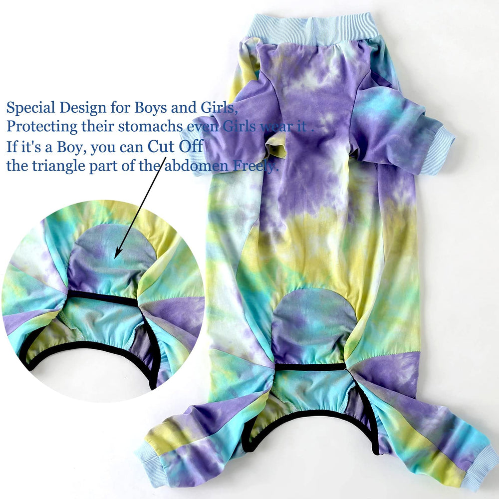 PriPre dog pjs ribbed-hem elastic highlights secure fit and easy slip-on design