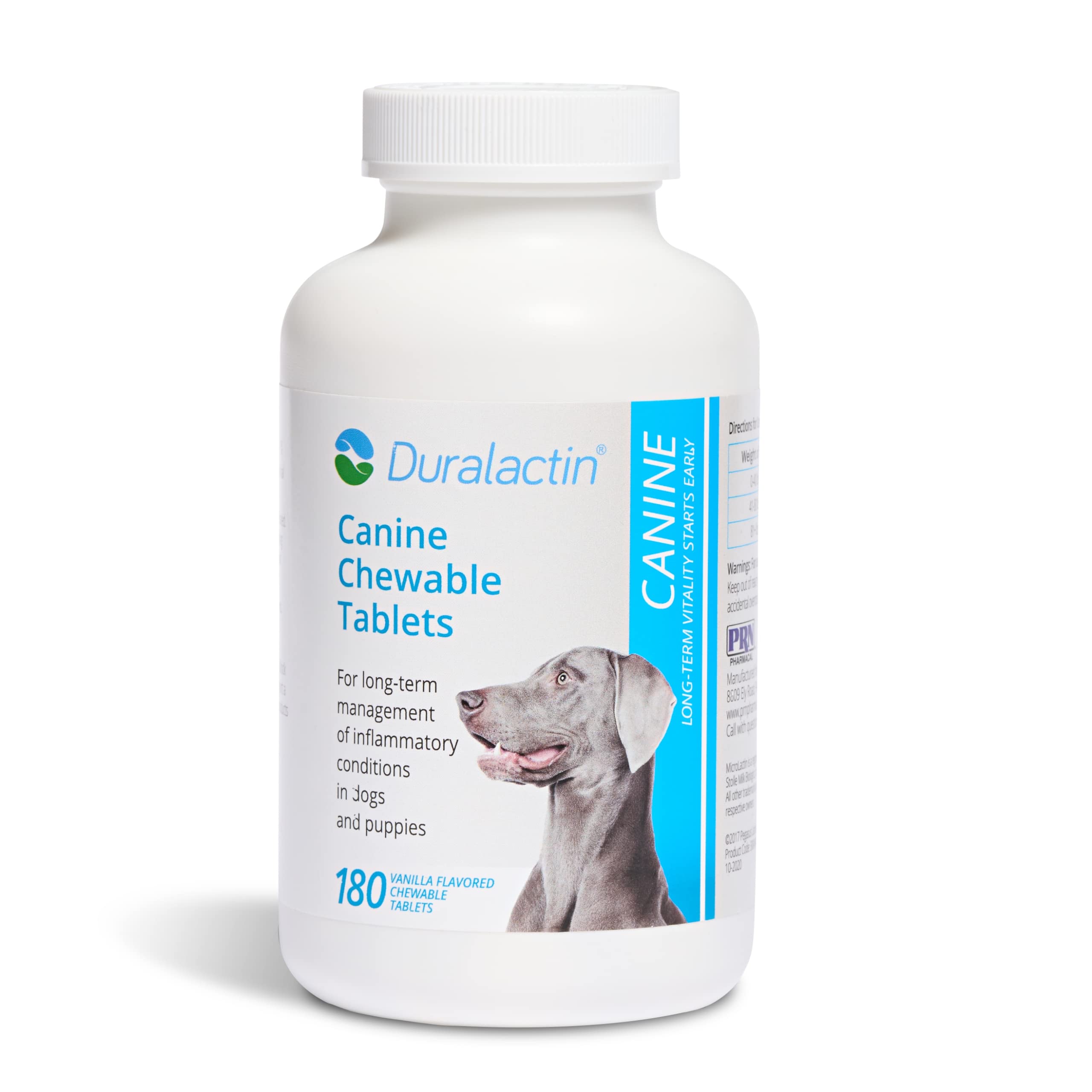 PRN Duralactin dog chews vanilla flavor – supports joint comfort for dogs.