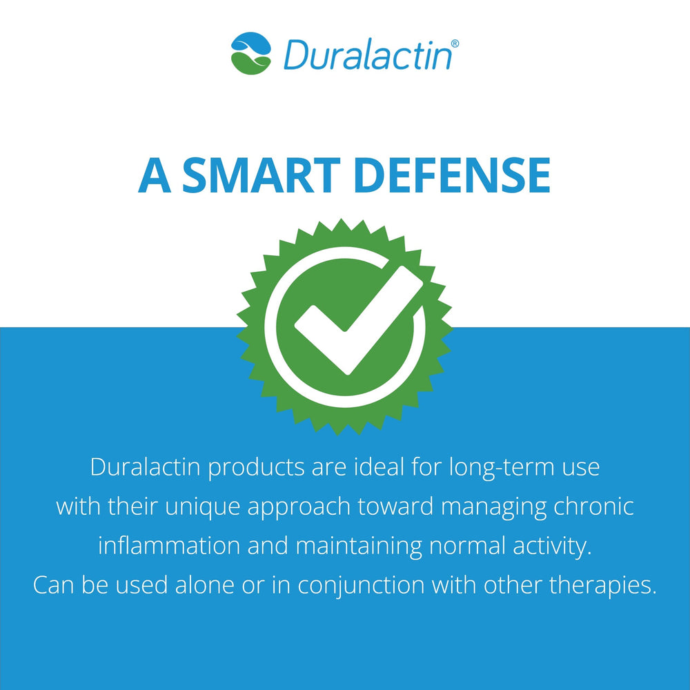 PRN Pharmacal Inc Duralactin 90-chew carton shown as trusted joint health supplement.