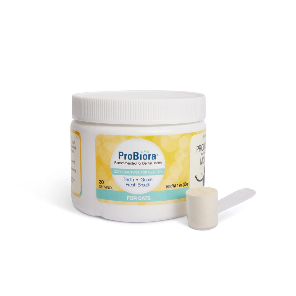 Probiora for Cats daily scoop shows easy, consistent dosing for cat owners.