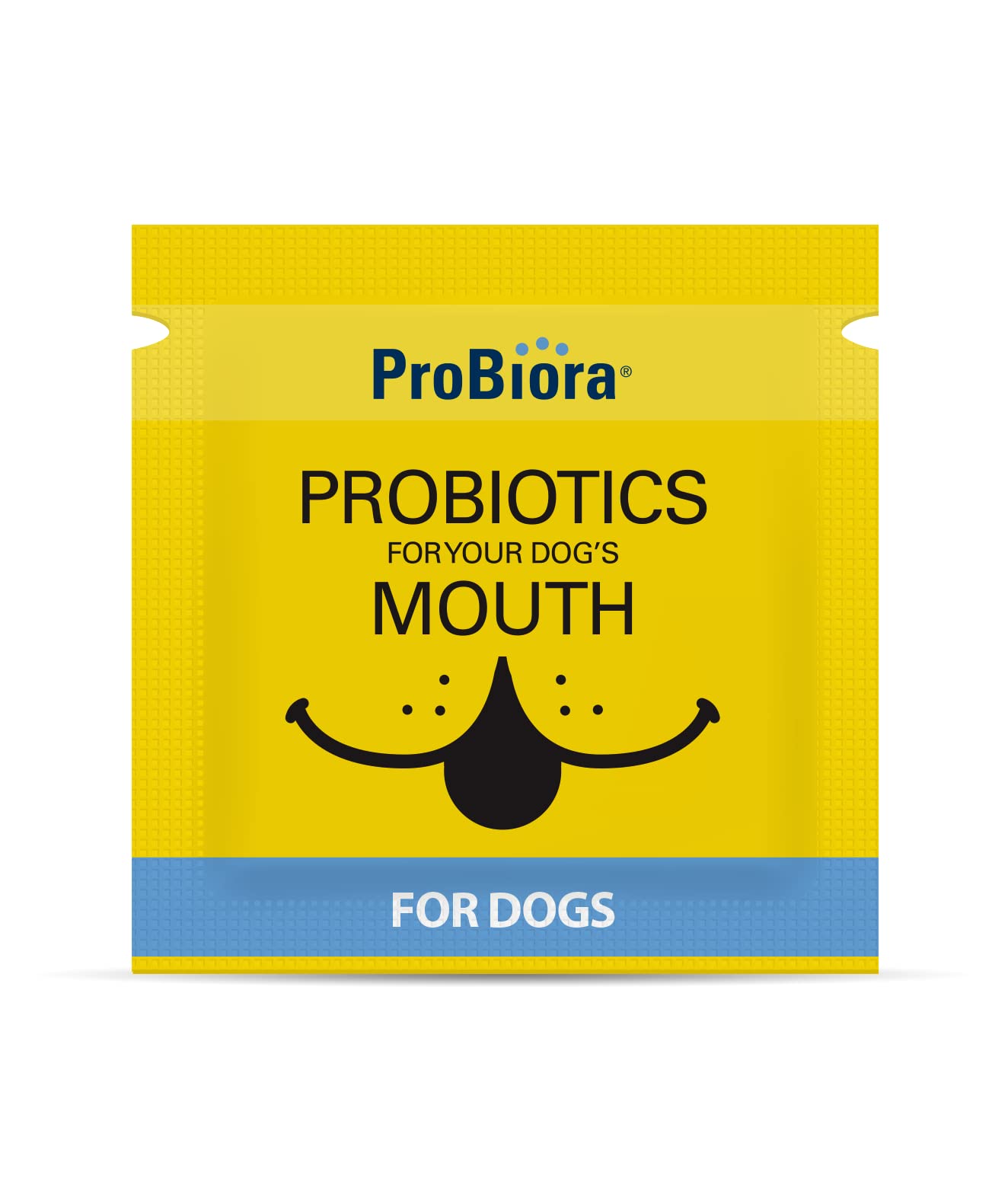 Probiora for Dogs fresh-breath benefit visual highlights breath-freshening potential.