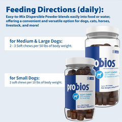 Probios Soft Chews chews—ADEPPT prebiotic technology supporting beneficial bacteria