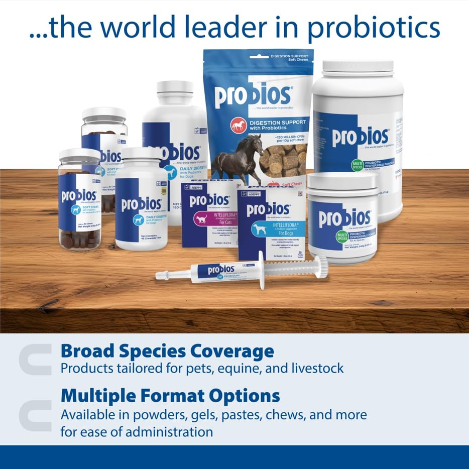 Probios for Horses Soft Chews package-side view shows two-pack value.