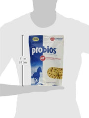Probios horse treats apple flavor held in hand showcasing easy digestion-support snack