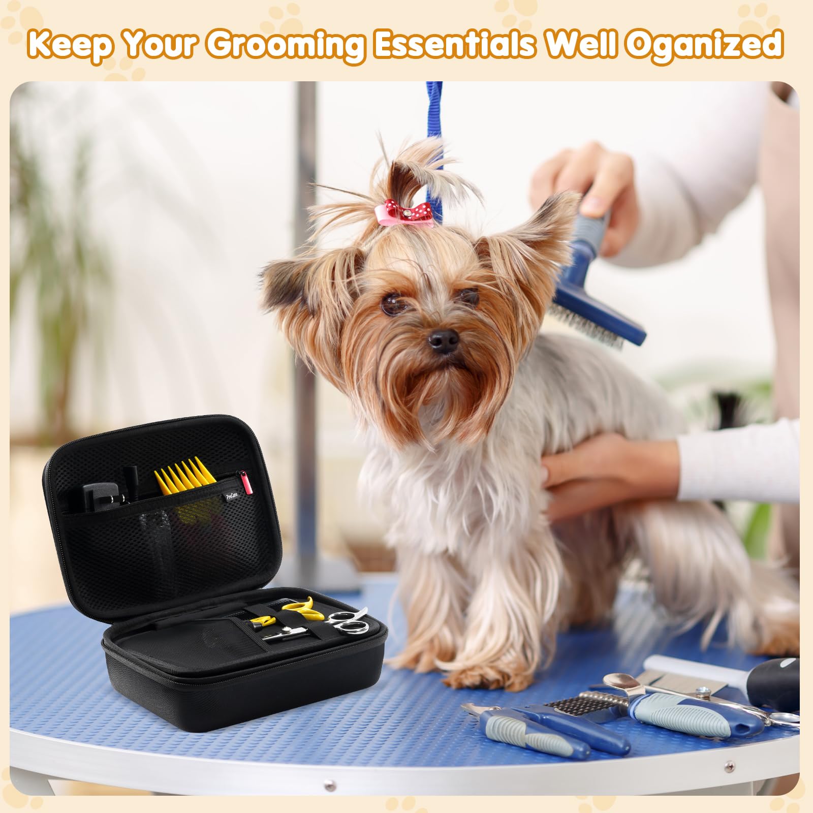 ProCase protective case supports outdoor grooming sessions with durable design.