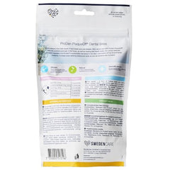 ProDen PlaqueOff dental bites closeup: easy-to-portion bites for daily routine.