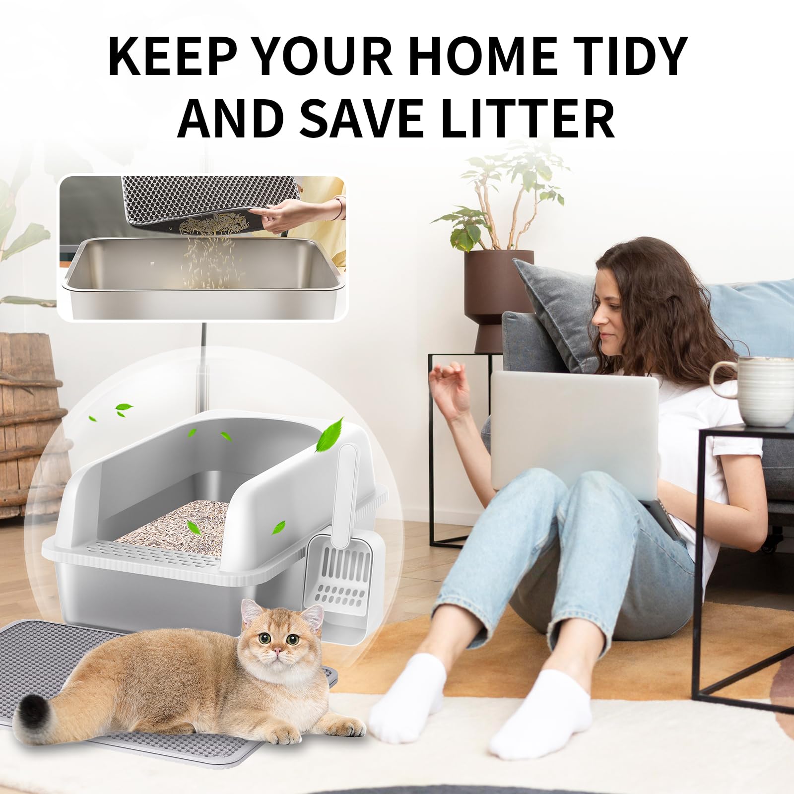 Prodigen easy-clean surface wipes down quickly to reduce odors.