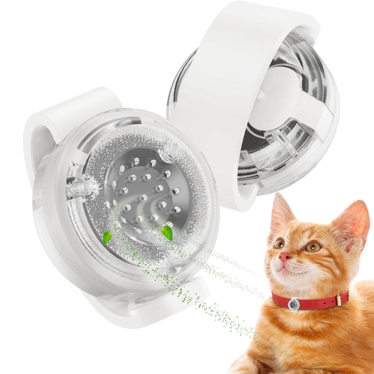 PROFAVO Cat Pheromone Calming Diffuser collar-attachment supports calm moments around the clock.
